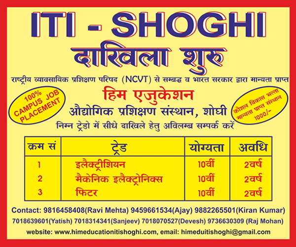HIM ITI Admission Notice 2019